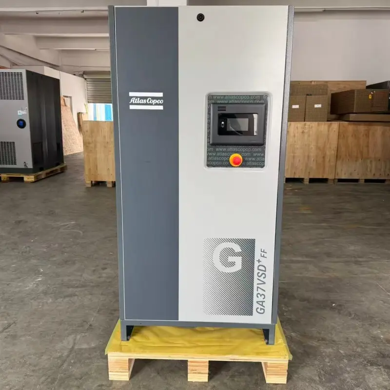 صنعت کے لیے اٹلس کوپکو GA37 VSD+ FF 37kW 50HP تیل سے لگایا ہوا اسکرو ایئر کمپریسر